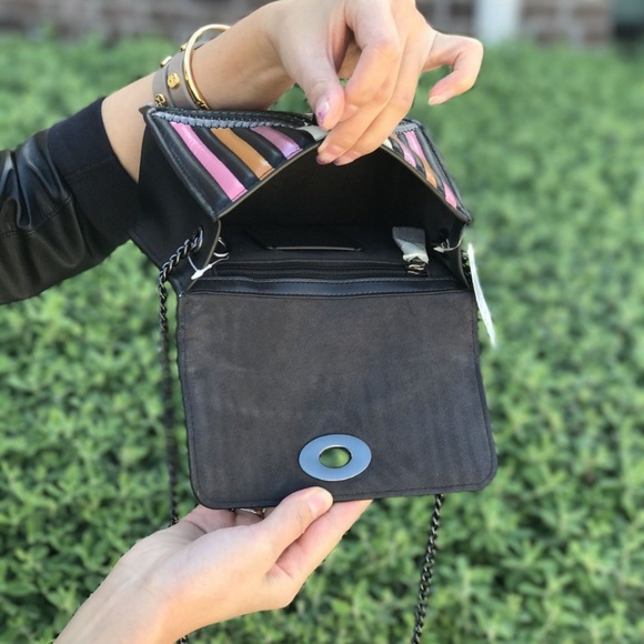 Coach Bowery Colorblock Ladies Small Leather Cross - Picture 6 of 7